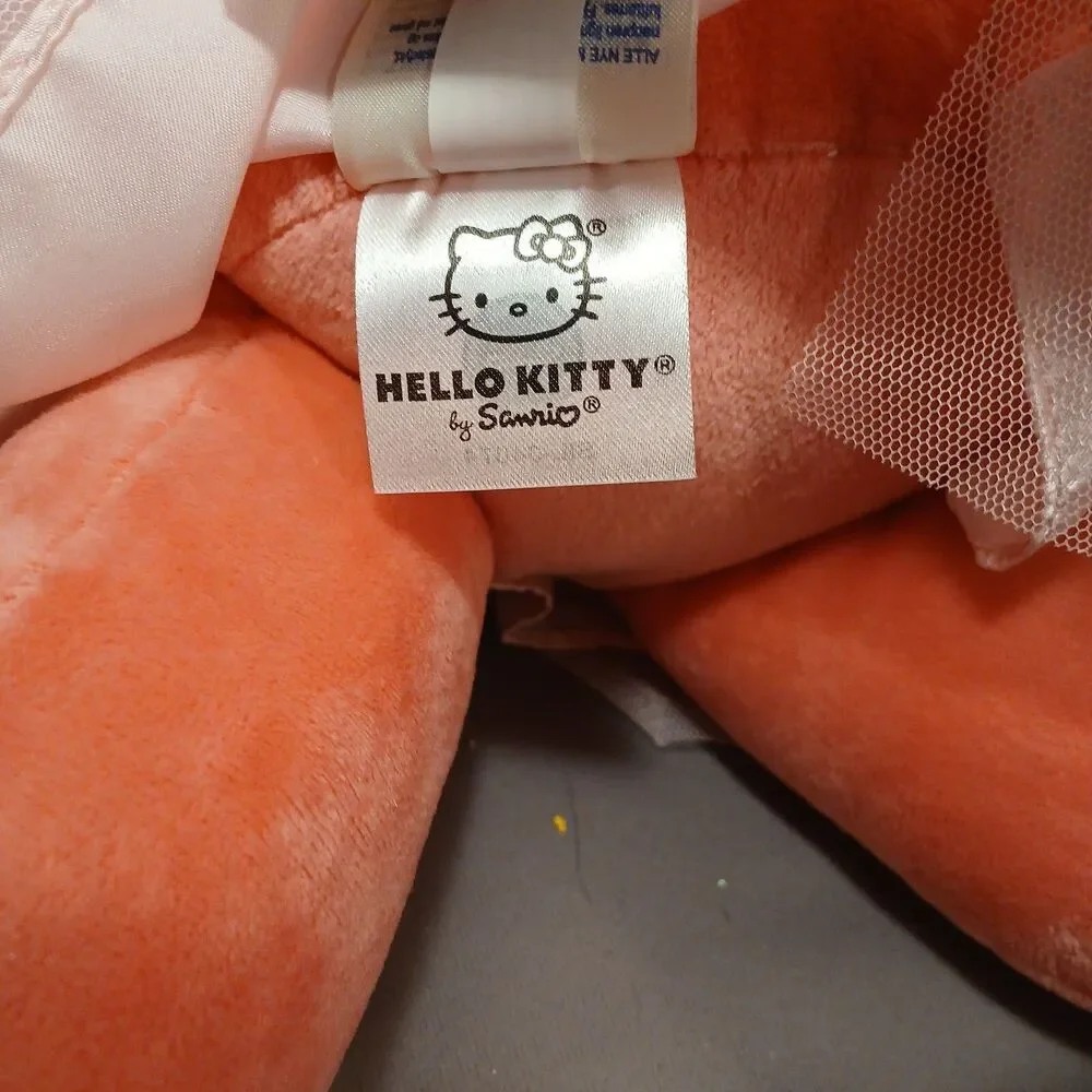 Build-A-Bear BAB Sanrio Hello Kitty Sunshine Coral Plush Fairy Outfit Wand Bow